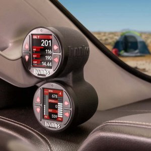 GMC 3500 Gauge Pod - Banks Power - Stealth Dual Pod - Black - `15-`19 GMC 3500 Gauge Pod - Banks Power - Stealth Dual Pod - Black - `15-`19